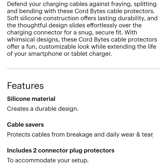 NEW Cord Bytes Cable Protectors & 4 Pc Cable Ties - Picture 4 of 15